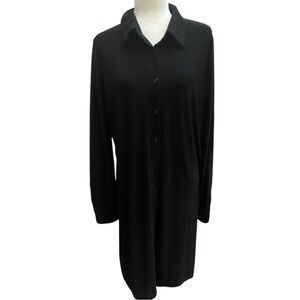 Norma Kamali Womens Jersey Stretch Shirt Dress